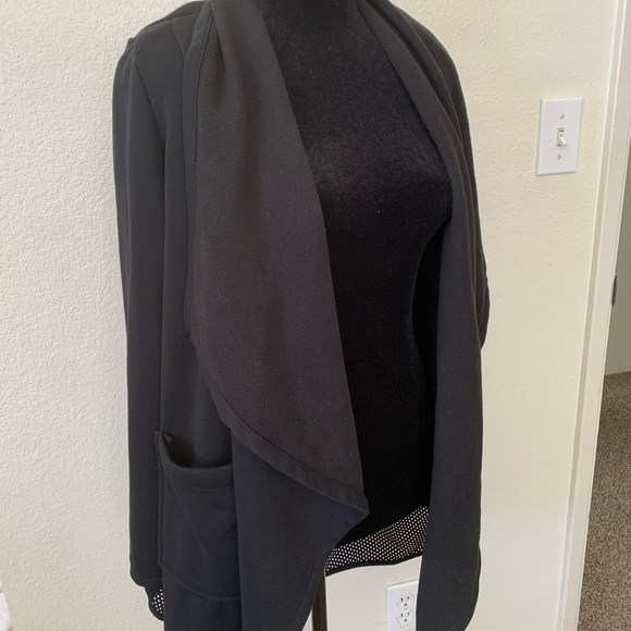 Fabletics Jackets & Blazers - Fabletics Eugenia coat women’s XS Black Open Front Cardigan capsule